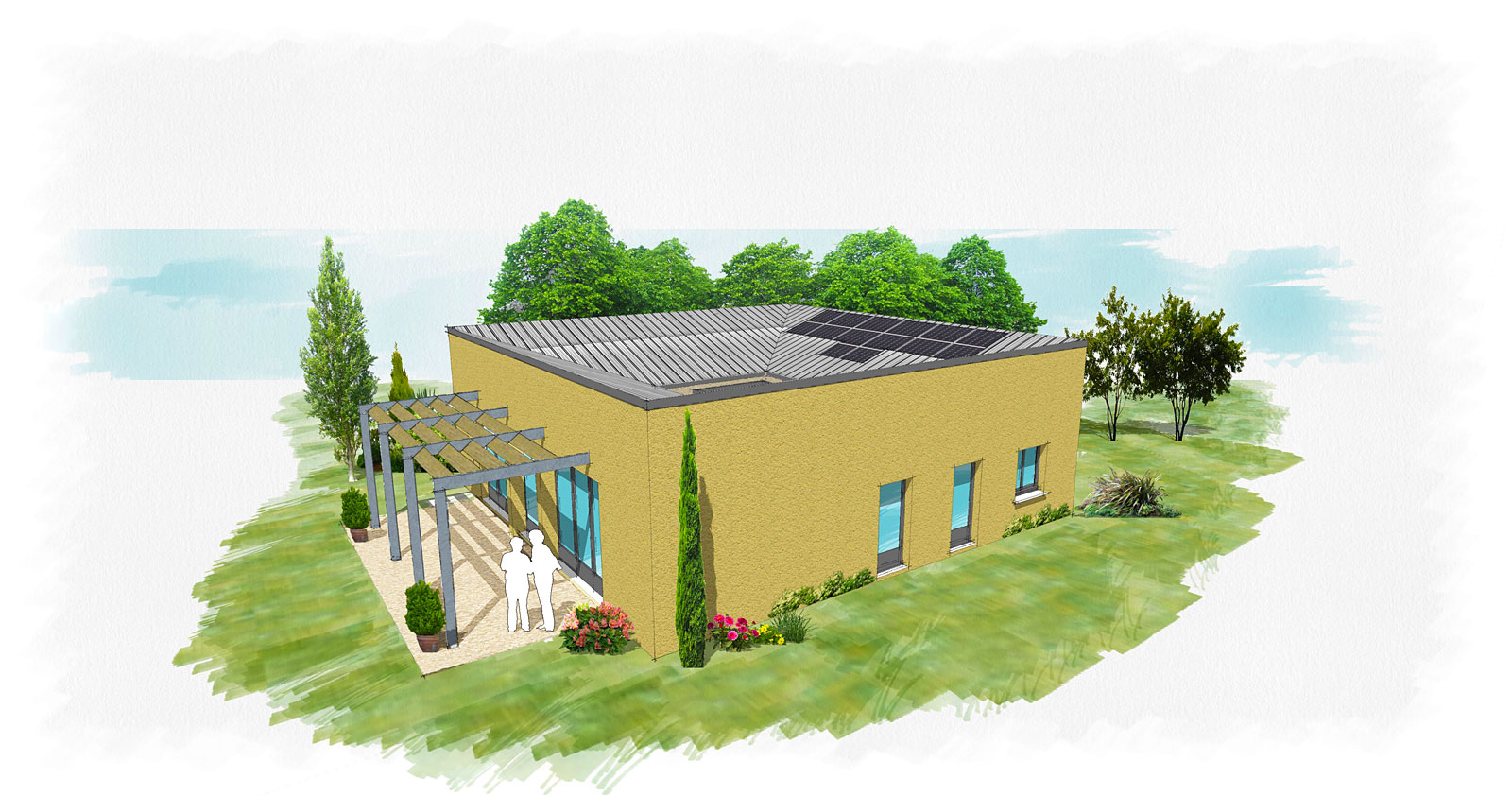 Cliquer pour fermer la fentre -  Maison basse consommation architecte Aurelie